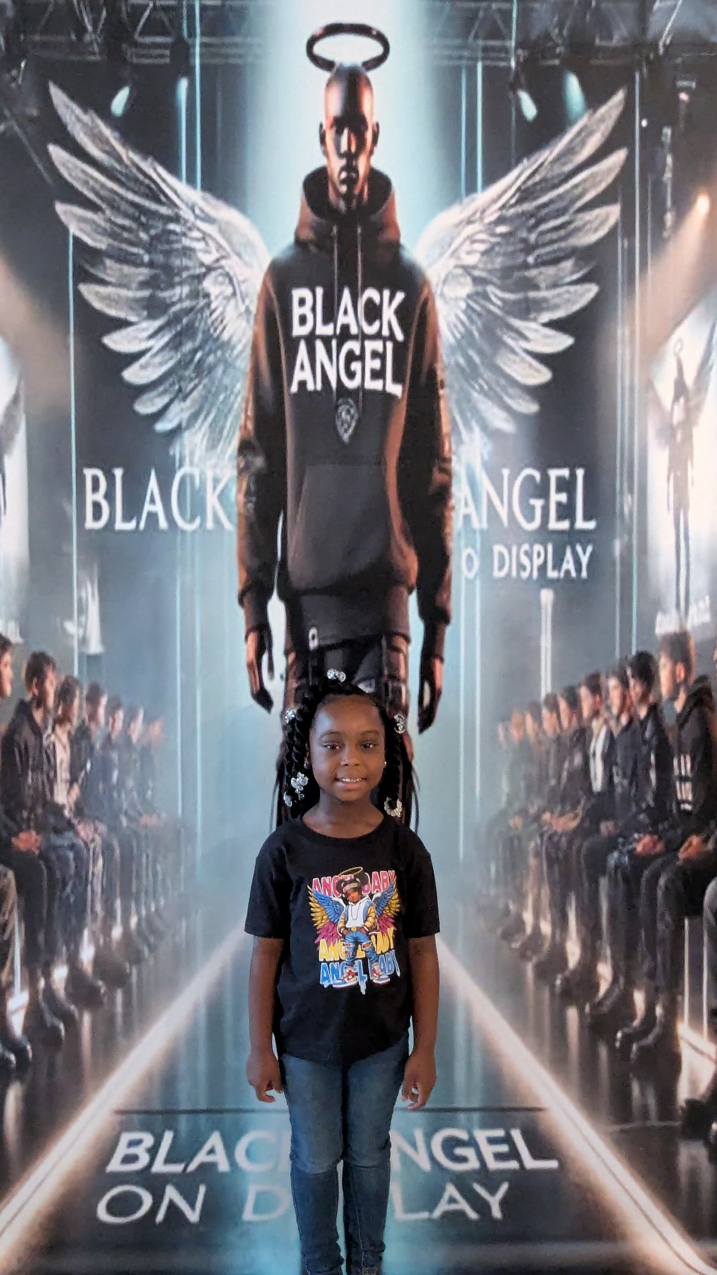 BLACK ANGEL GIRL'S "ANGEL BABY" T-SHIRT