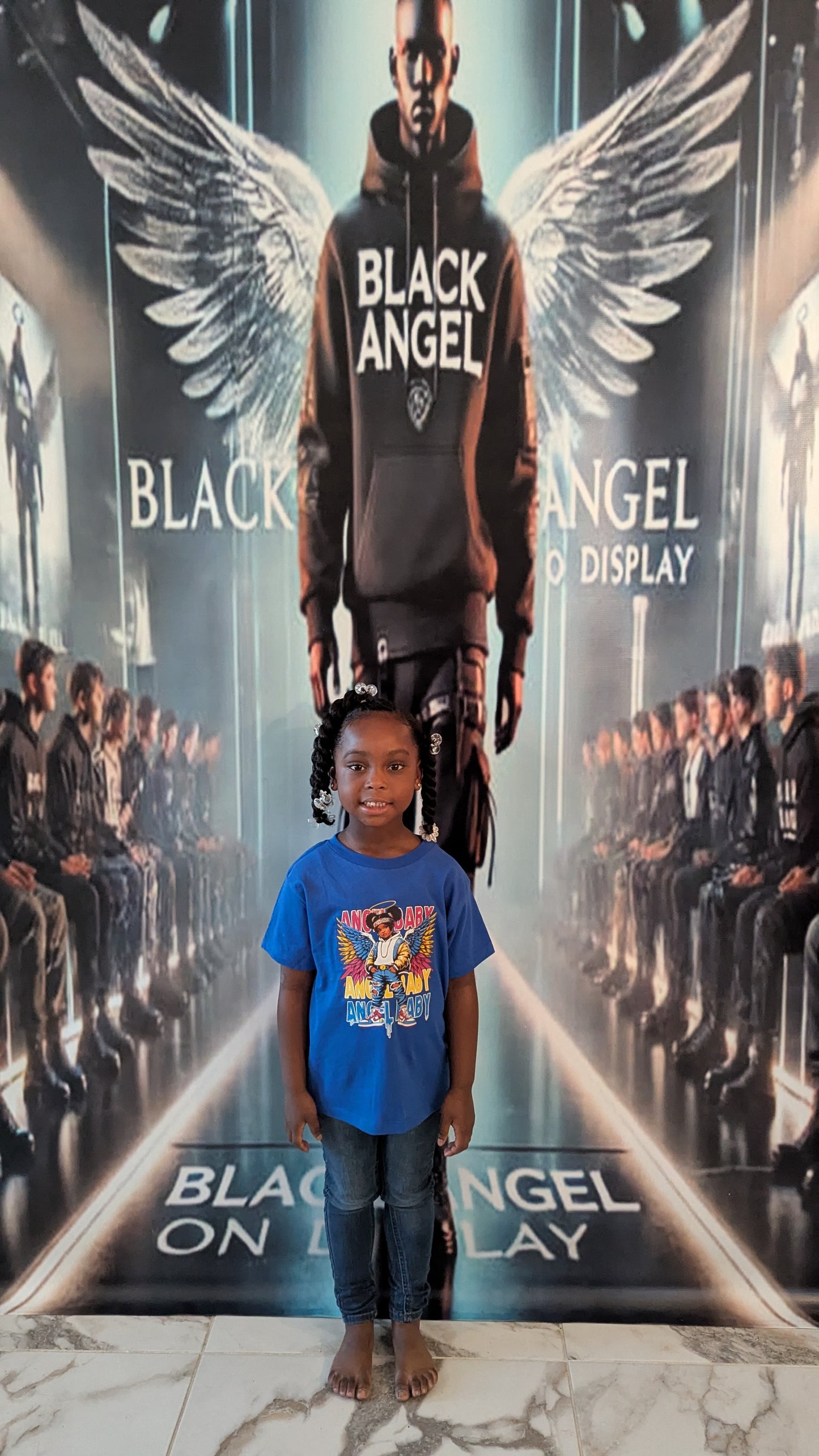 BLACK ANGEL GIRL'S "ANGEL BABY" T-SHIRT