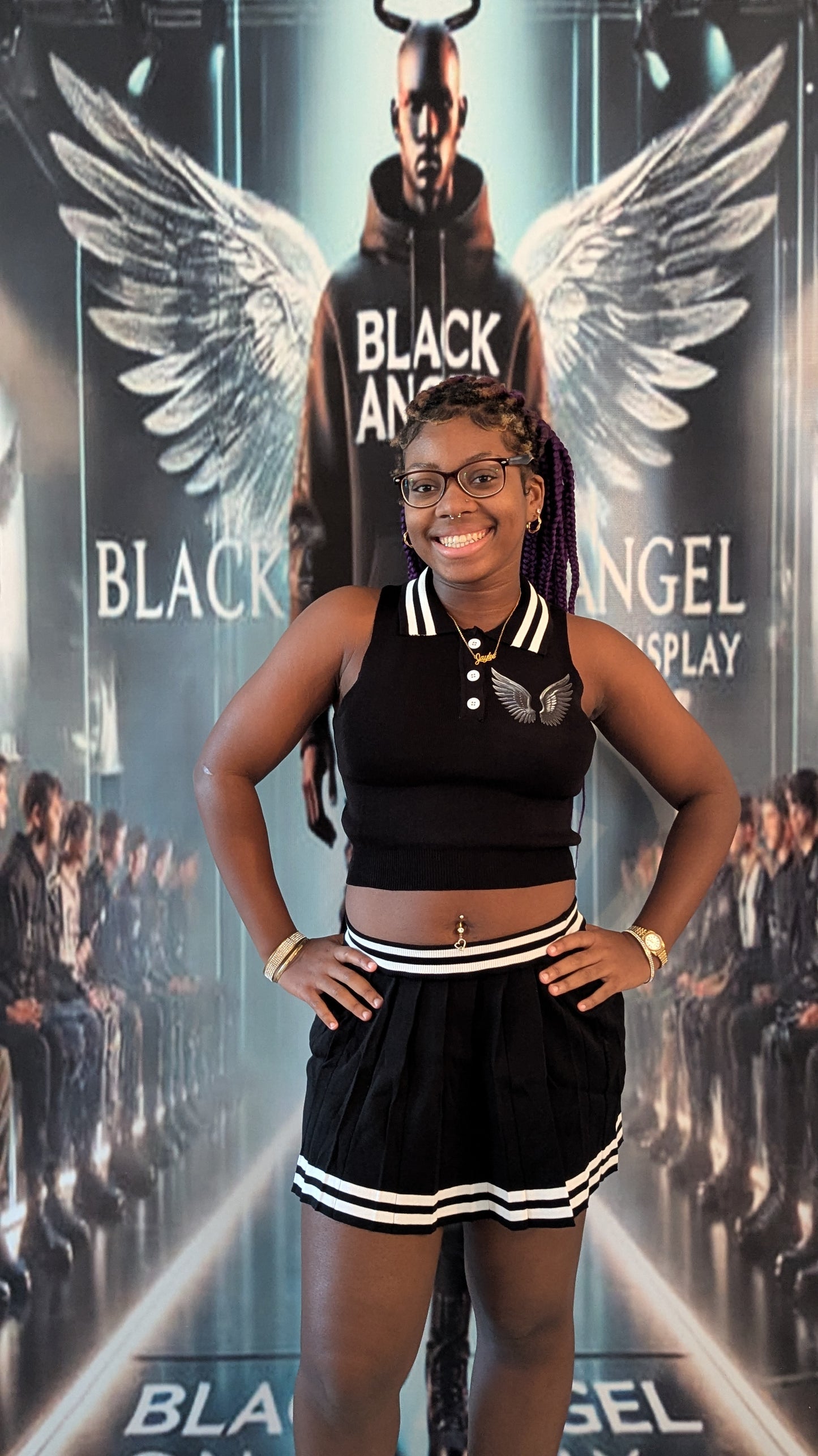 BLACK ANGEL MINI SHIRT SET