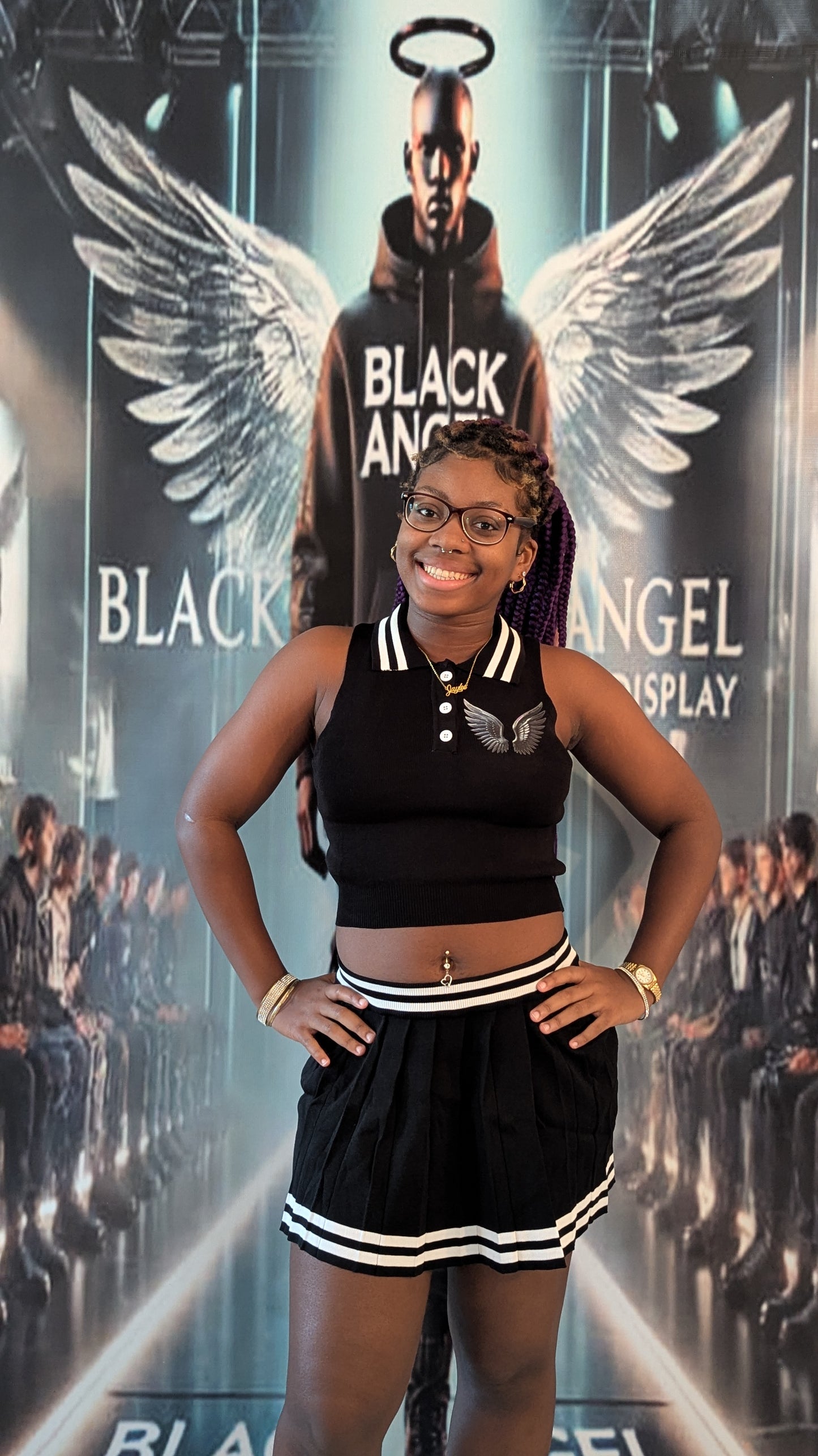 BLACK ANGEL MINI SHIRT SET