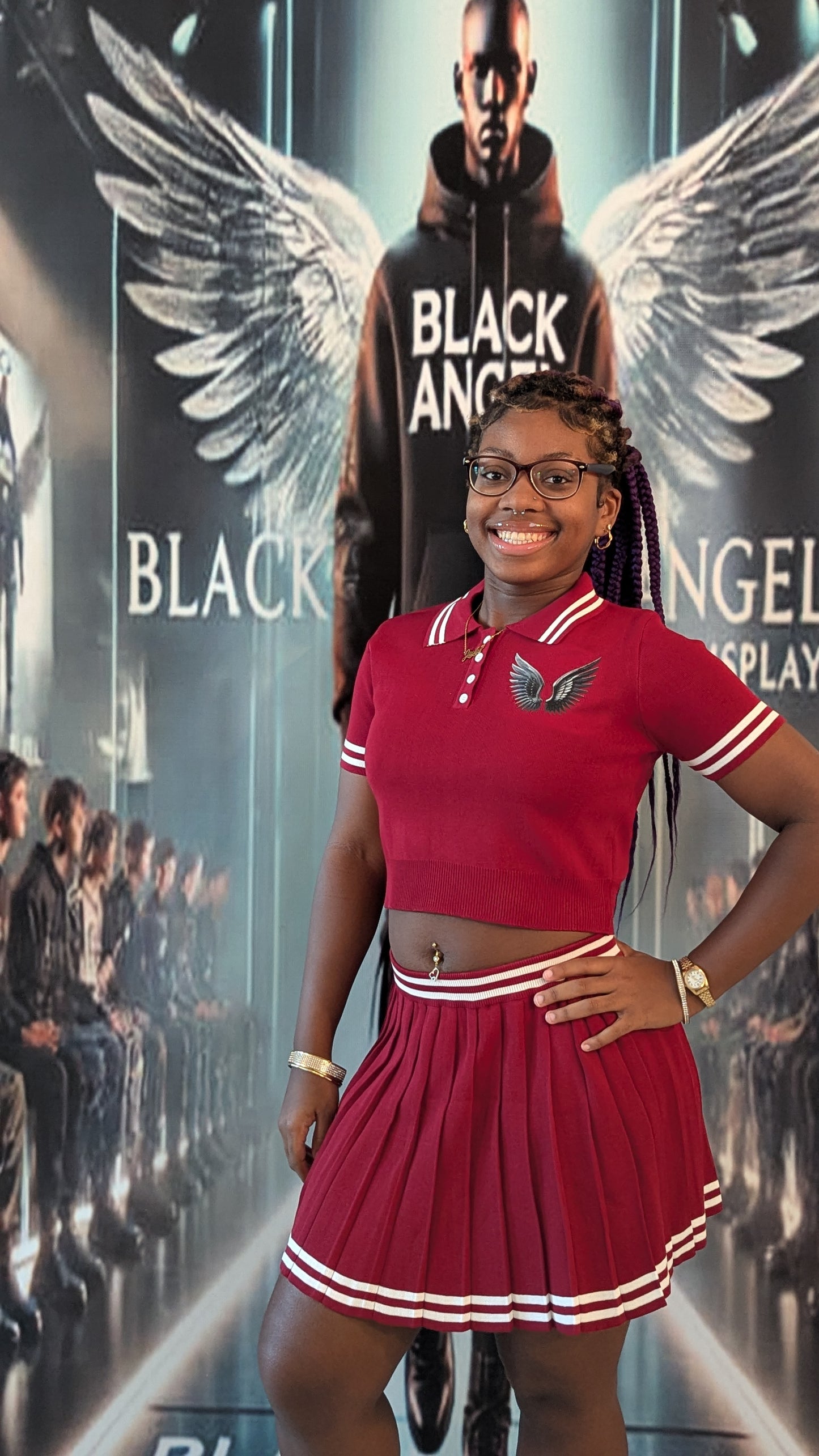 BLACK ANGEL MINI SHIRT SET