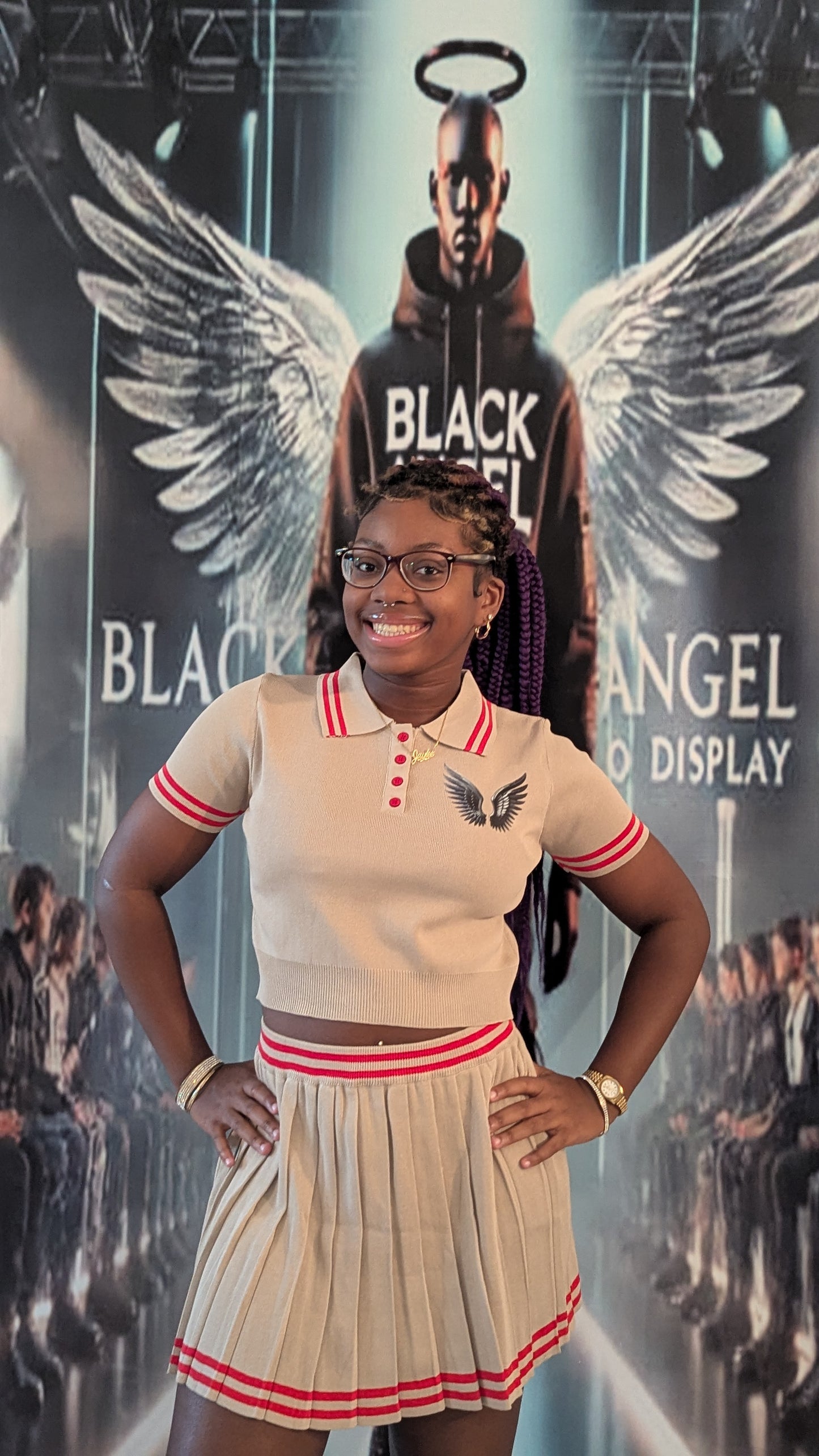 BLACK ANGEL MINI SHIRT SET