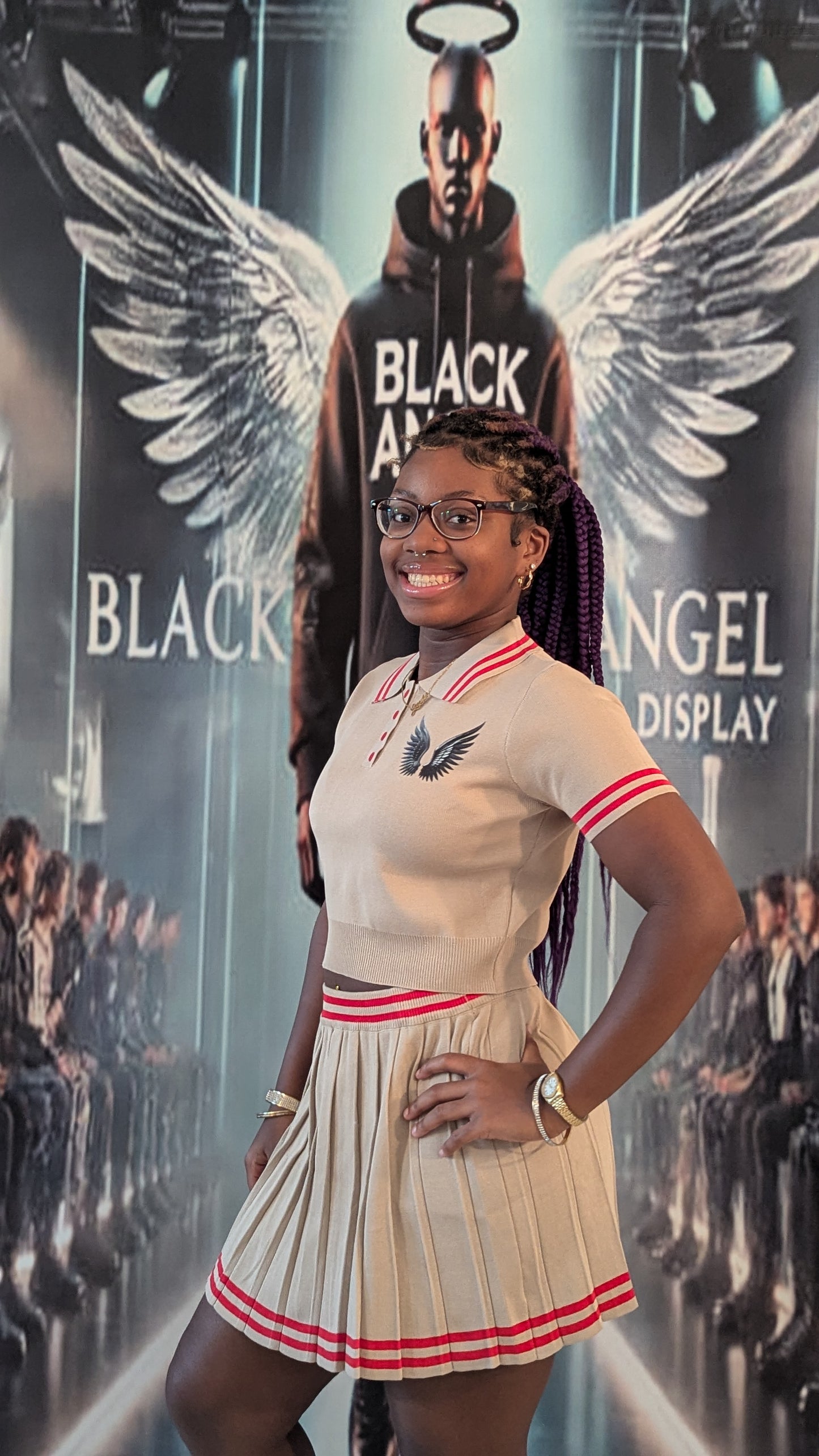 BLACK ANGEL MINI SHIRT SET