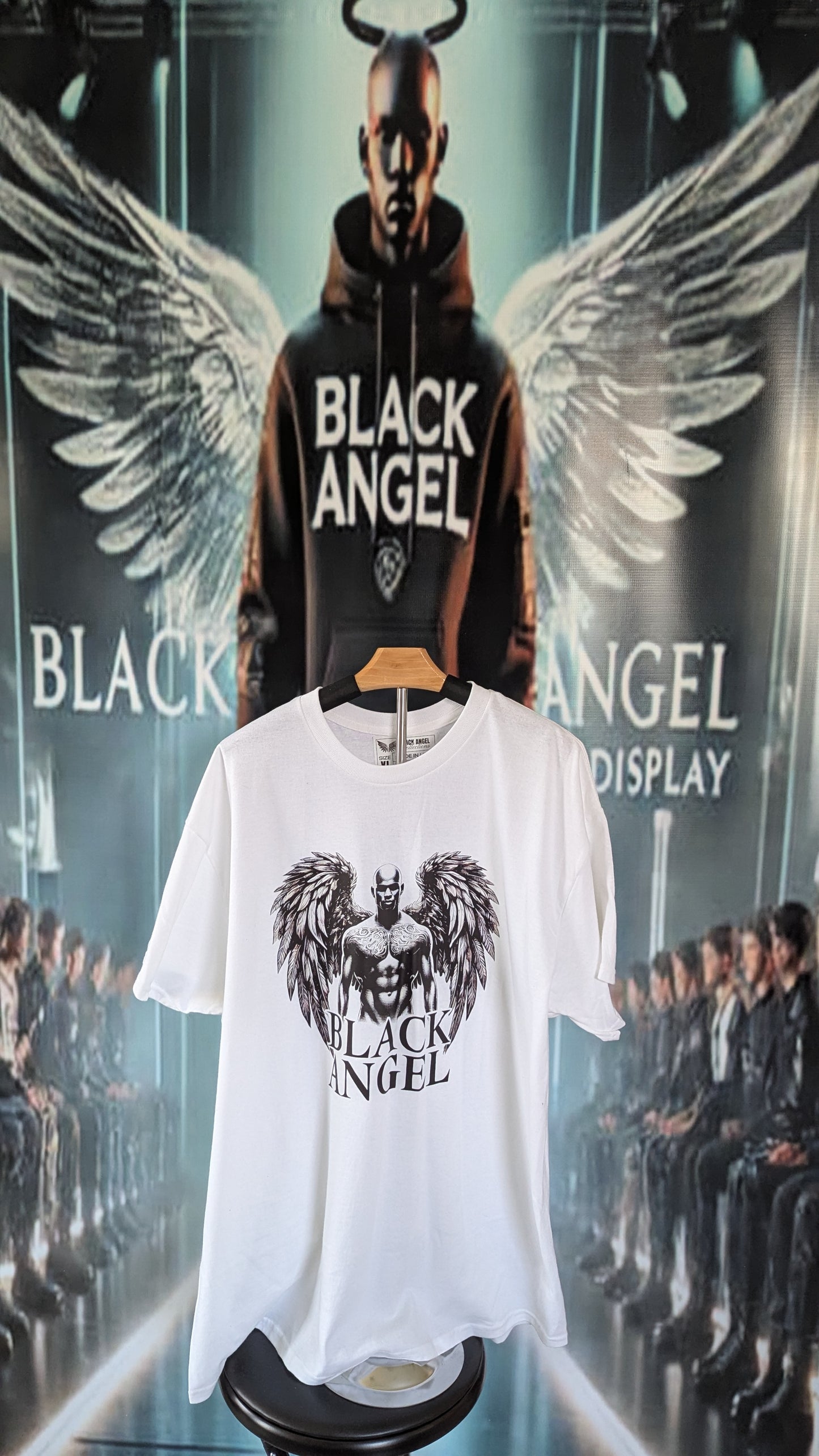 Black Angel t-shirt with Angel image