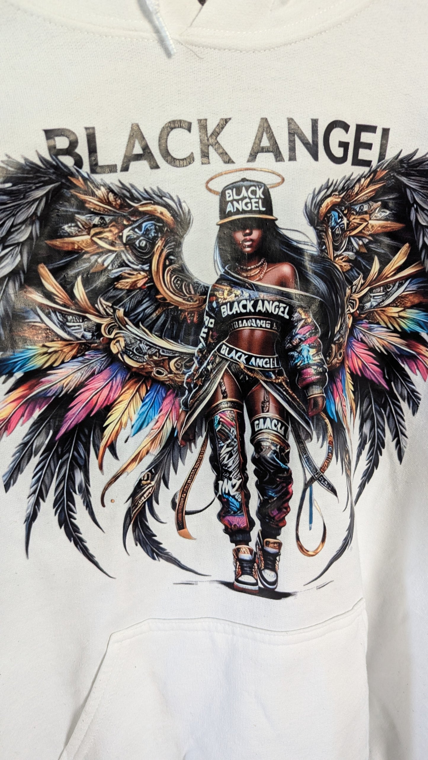 BLACK ANGEL WOMEN'S HOODIE