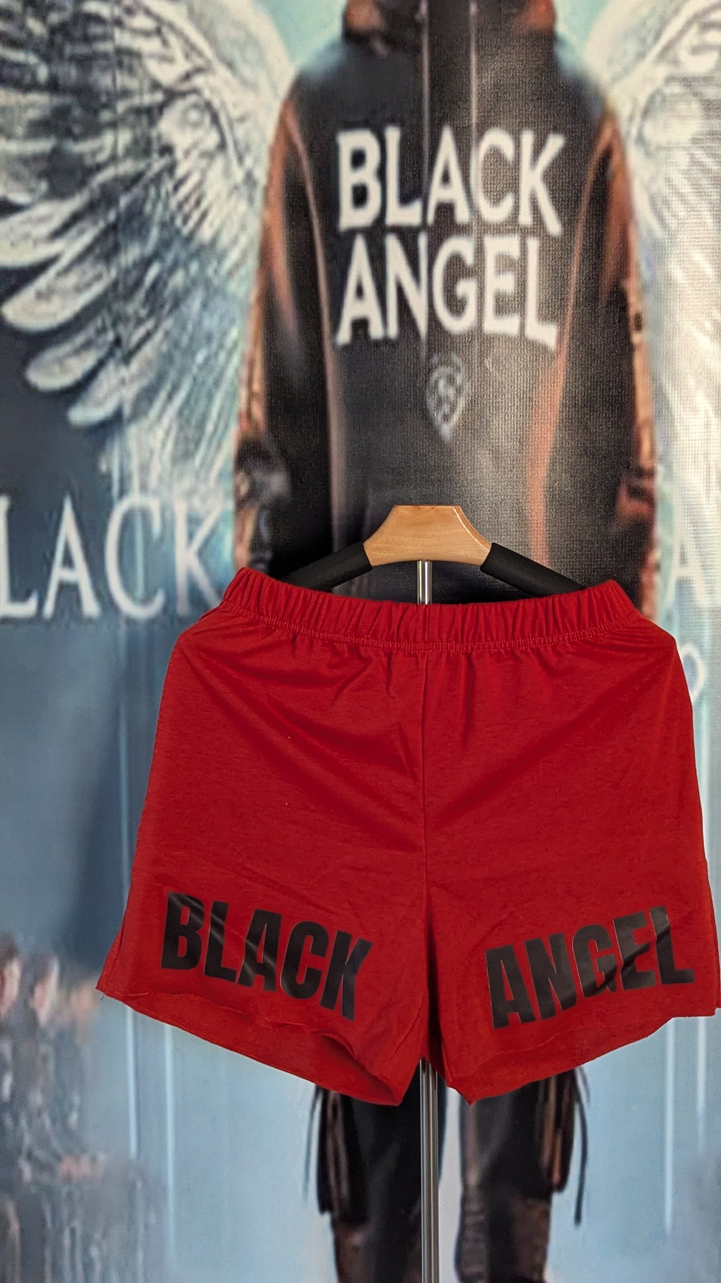 BLACK ANGEL WOMEN'S SHORT SET