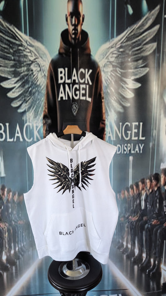 Black Angel Short-Sleeve Hoodies