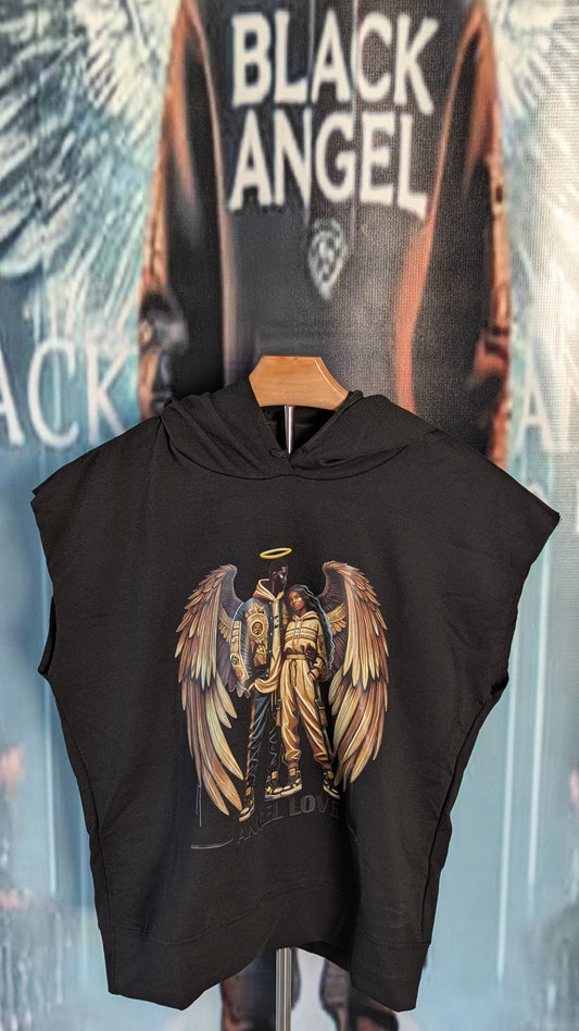 BLACK ANGEL WOMEN'S ANGEL LOVE SHORT SET